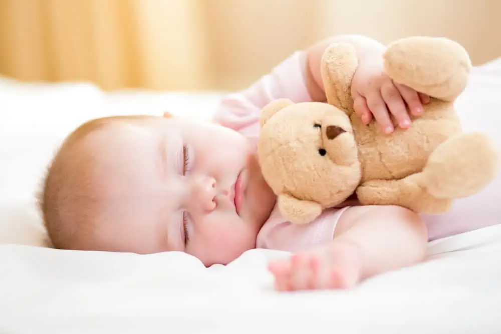 Baby Sleeping on the side
