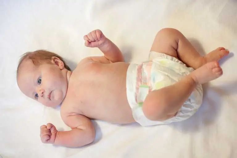 Newborn with diaper rash