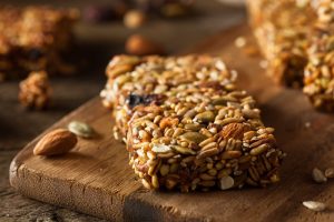 Raw Organic Granola Bars with Seeds and Nuts