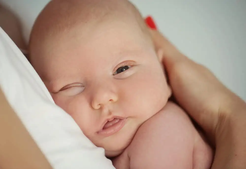 Newborn congested and half asleep