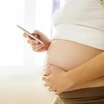 Pregnant Woman with phone