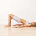 Woman does a pelvic floor exercise